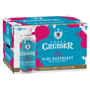 Picture of Cruiser 7% Sour Blue Raspberry 12pk Cans 250ml