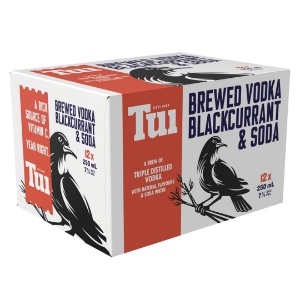 Picture of Tui 7% Vodka Blackcurrant 12pk Cans 250ml